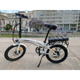 Bicicleta Electrica Plegable Randers R20 Shimano Blancanueva