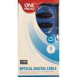 Cable Fibra Óptica Digital 3 Mts One For All Original!