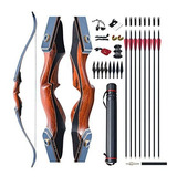 D&q Archery 60  Takedown Hunting Recurve Bow And Arrows 