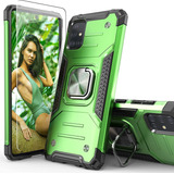 Funda Para Galaxy A71 5g Verde Con Protector De Pantalla