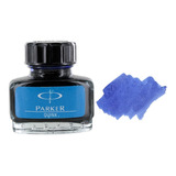 Tinta Para Caneta Tinteiro Parker Azul Real Lavável 30ml