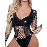 Body Red Strass Brillos Importado