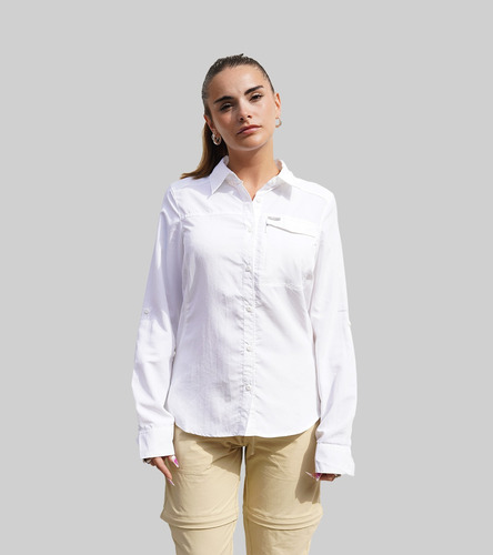 Camisa Mujer Manga Larga Silver Ridge Columbia