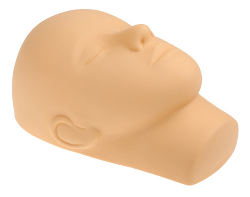 Cabeza De Maniquí De Silicona Plana Para Masaje Facial