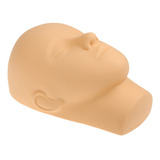 Cabeza De Maniquí De Silicona Plana Para Masaje Facial