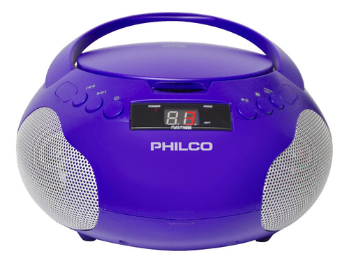 Philco Reproductor Cd Portátil Boombox Con Parlantes Y Radio