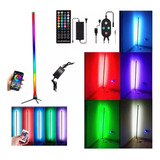 Luz Lampara Pie Esquinero Rgb Bluethoot Audioritmica Sonido