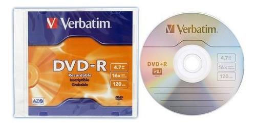 Disco Virgen Dvd-r Verbatim De 16x Por 30 Unidades