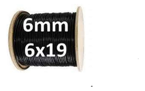 Cable Forrado Gimnasio Multigym 6mm Por 35 Metros