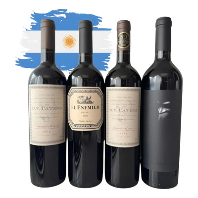 Kit Malbec Dv Catena, Alma Negra, El Enemigo, - 4 Unid | Frete grátis