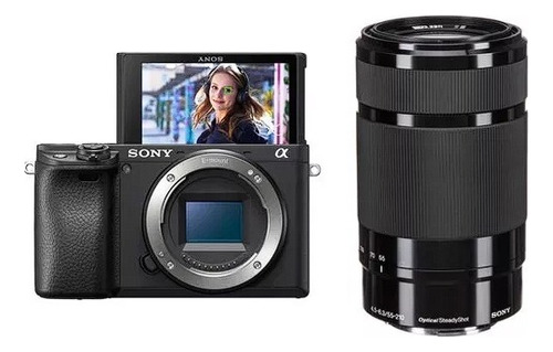 Kit Câmera Sony A6400 + Lente E 55-210mm F/4.5-6.3 