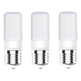 3piezas E26 12w Bombilla Led Tipo Mazorca Candelabro Lámpara