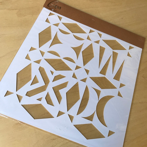 Stencil Geometrico 30x30cm Cupa Home Deco