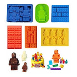  Ing Brick Candy Robot Mold Juego De Moldes De Chocolat...