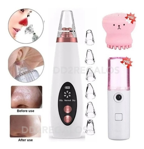 Kit X3 Extractor Puntos Negros + Nano Spray + Pulpito Facial