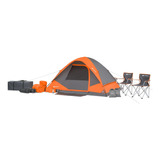 Combo 22 Pzas Tienda Campaña Ozark 4 Personas Camping Silla