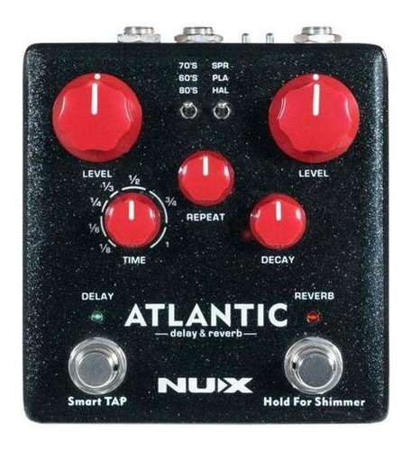 Nux Pedal Efecto Delay Reverb Atlantic Musicapilar