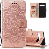 Funda Para Samsung S10e Myala Rosa Dorado Luxury Pu Piel Sin