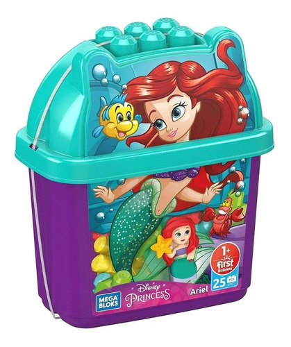 Mega Bloks - Disney Princesas - Ariel - 25 Piezas - Mattel