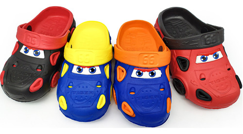 24 Pares De Sandalias Cars Carro Niño Mayoreo Colores P012