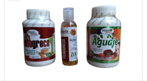 Aguaje + Fenogreco + Aceite De Fe - Unidad a $79000