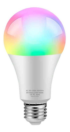 Lámpara Led Smart Life E27 10w Wifi Rgb Celular App Tuya