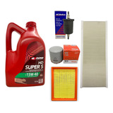 Kit Aceite Puma 15w40 + Filtros Corsa 2004 2005 2006 2007 +