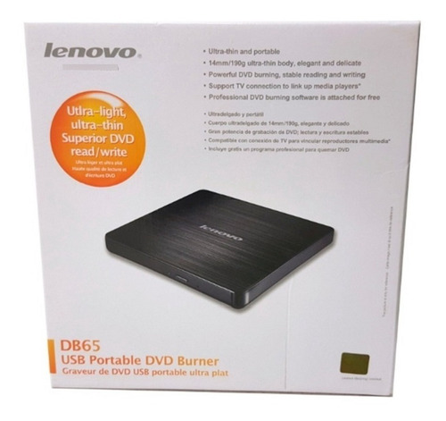 Lenovo Slim Dvd Burner Db65 Usb Portable Dvd Burner
