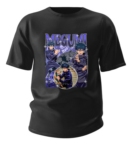 Camisa Basica Camiseta Megumi Fushiguro Jujutsu Kaisen 