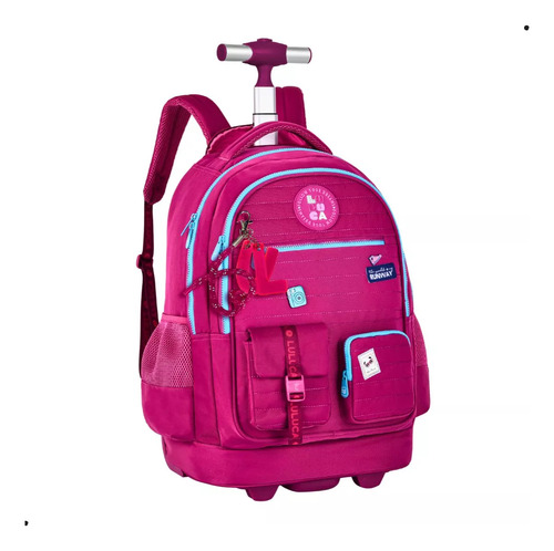 Mochila De Rodinhas Luluca Escolar Infantil Clio Menina