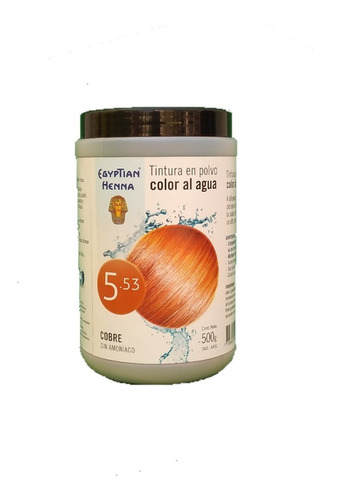 Egyptian Henna Tintura En Polvo Color Al Agua 0% Amonia 500