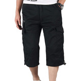 Bermuda De Caballero Elegantes Mezclilla Strech Shorts