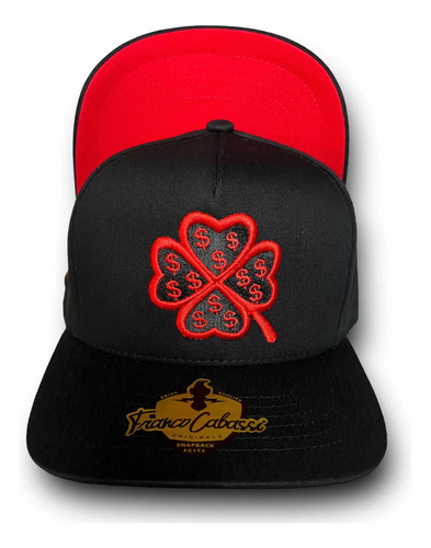 Gorra De La Suerte Trebol Red\u002Fblack Francocabassi Premium | Meses sin interés
