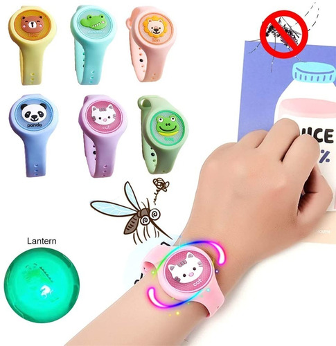 Pulsera Repelente Antimosquitos Insectos Pack 5 Unidades