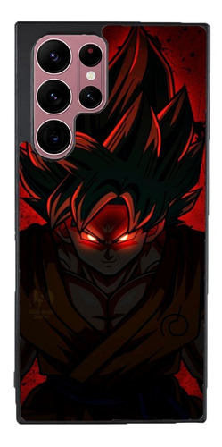 Funda Para Galaxy Goku Dragon Ball Rojo Negro Ojos Rojos