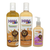 Kit Shampoo + Acondicionador + Crema De Peinar Han Kids