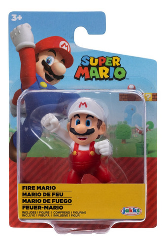 Mario Bros 40456 Figura 7cm Original Mario Fuego Nintendo 