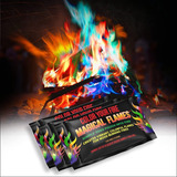 Polvo Fuego Magico Fogata Llamas De Colores Arcoiris 25g