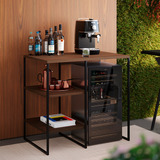 Aparador Bar Buffet Adega Industrial Bourbon 95cm