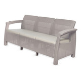 Sofa Tres Puestos Para Exterior Rattan Marca Mq