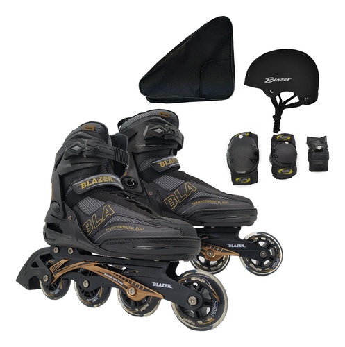 Patines Profesionales Fitness Shd +proteccion +casco+mochila