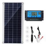 Celdas Solares De Panel Solar Flexible De 10 W, Controlador