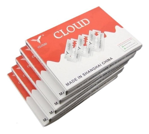 Cajas Filos Hojillas Para Navaja Tipo Marca Cloud Pack X10