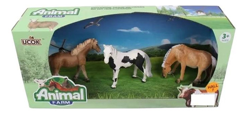 Animales De La Granja Caballos 3 Pcs 1708088E.normal