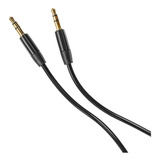 Cable Auxiliar Negro 3.5mm Audio 1.5 M Largo Duplimax