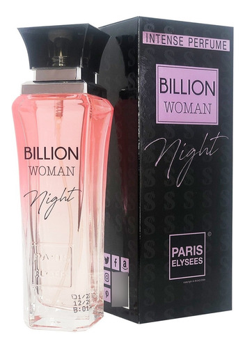 Perfume Billion Woman Night Feminino 100ml Lacrado Original