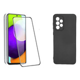 Funda Silicona + Templado Compatible c Samsung A52 / A52s 5g