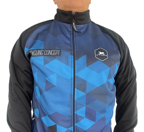 Campera Deportiva Ciclismo Rompeviento Bici Bolsillo Trasero