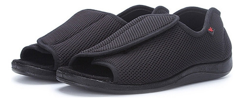 Zapatos Confortados Y Seguros Ancho Velcro Para Adulto Mayor