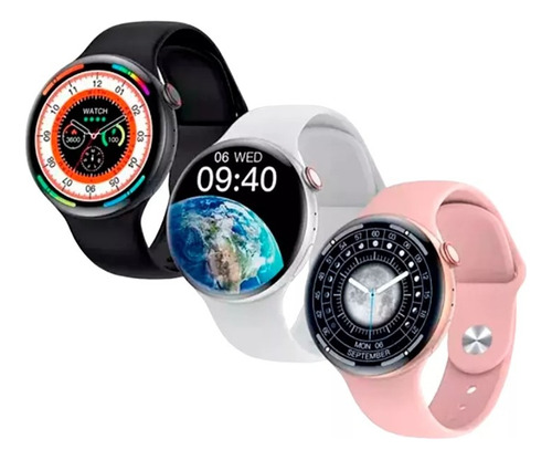 Relogio Inteligente Smartwatch W28 Pro Series 8 Redondo 46mm